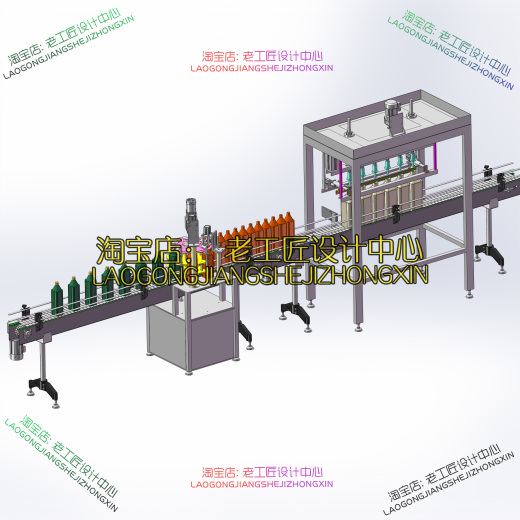 B02-Filling and Capping Machine灌装机3D数模图纸 STP格式缩略图